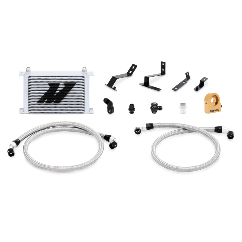 Mishimoto — Mishimoto 2016+ Chevy Camaro Oil Cooler Kit w/ Thermostat - Silver - view 3
