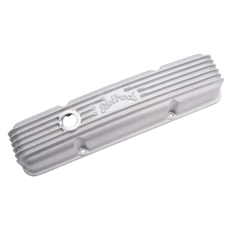 Edelbrock — Edelbrock Valve Cover Classic Series Chevrolet 1959-1986 262-400 CI V8 w/ Breather Holes Satin
ELITE - view 5