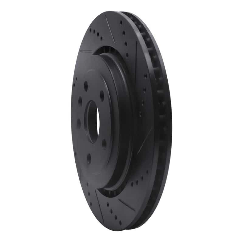 R1 Concepts — R1 16-24 Cadillac ATS Rear Right Drilled & Slotted Black Brake Rotor
R1 Brake Rotor Drill - view 2
