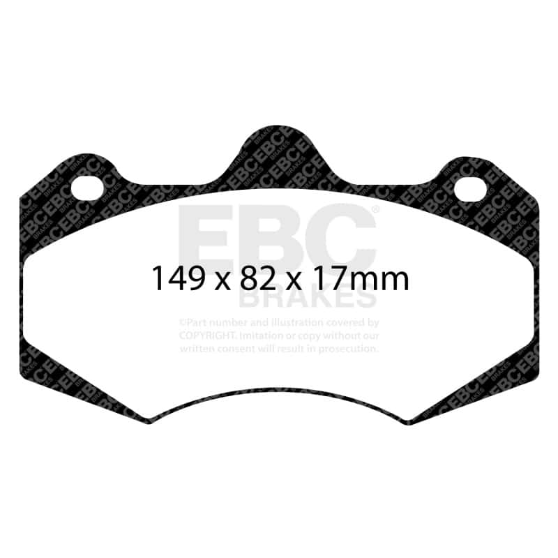 EBC — EBC AP Racing Caliper CP7040 Yellowstuff Brake Pads
Disc Brake Pad - view 2