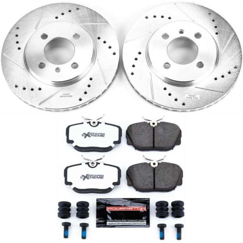 PowerStop — Power Stop 91-92 BMW 318i Front Z26 Street Warrior Brake Kit - view 1