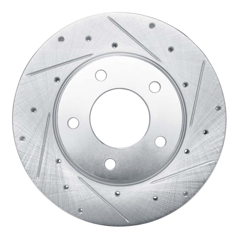R1 Concepts — R1 92-03 Mazda 626 Front Right Drilled & Slotted Silver Brake Rotor
R1 Brake Rotor Drill - view 1