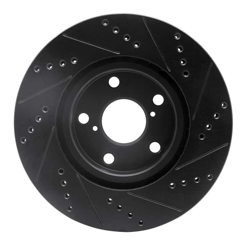 R1 Concepts — R1 06-15 Lexus GS300 Right Front Drilled & Slotted Black Brake Rotor
R1 Brake Rotor Drill - view 5