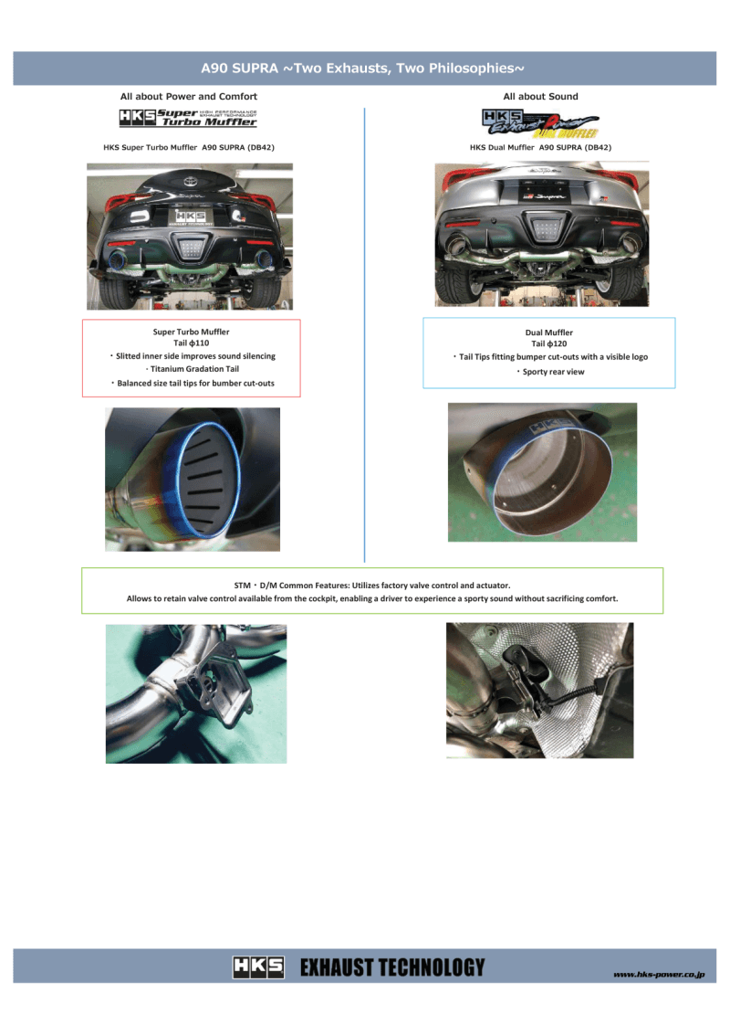 HKS — HKS SUPER TURBO MUFFLER GR SUPRA DB42 B58 - view 7