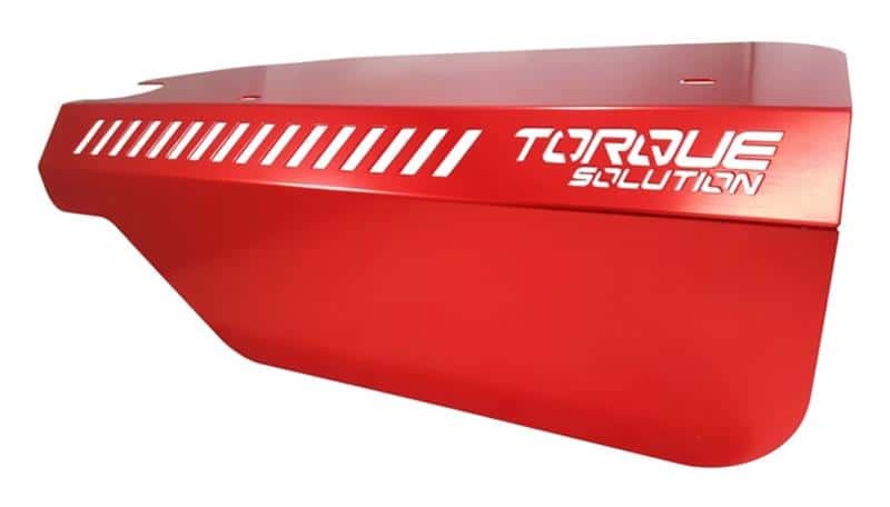 Torque Solution — Torque Solution Engine Pulley Cover 2015+ Subaru WRX/2014+ Forester XT - Red - view 2
