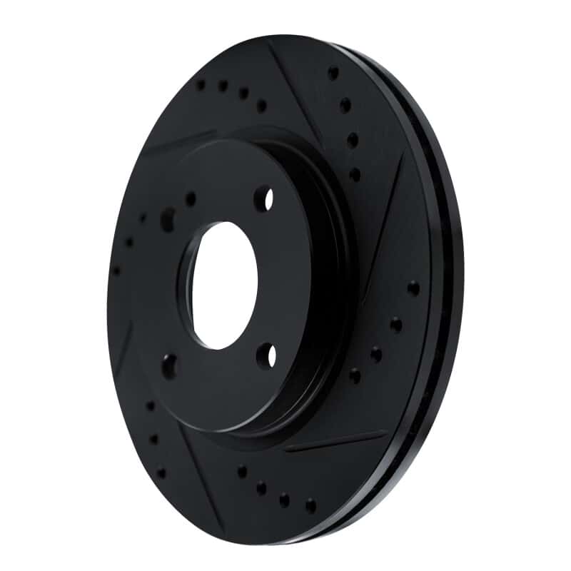 R1 Concepts — R1 11-19 Ford Fiesta (USA/Canada) Front Right Drilled & Slotted Black Brake Rotor
R1 Brake Rotor Drill - view 2
