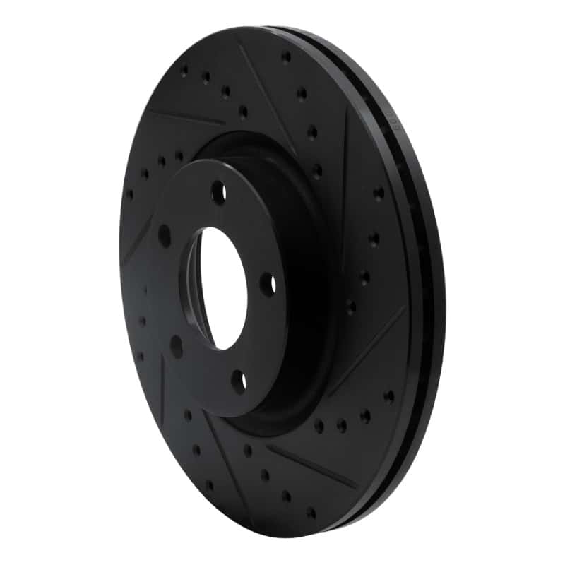 R1 Concepts — R1 04-15 Mazda 5 Front Right Drilled & Slotted Black Brake Rotor
R1 Brake Rotor Drill - view 2