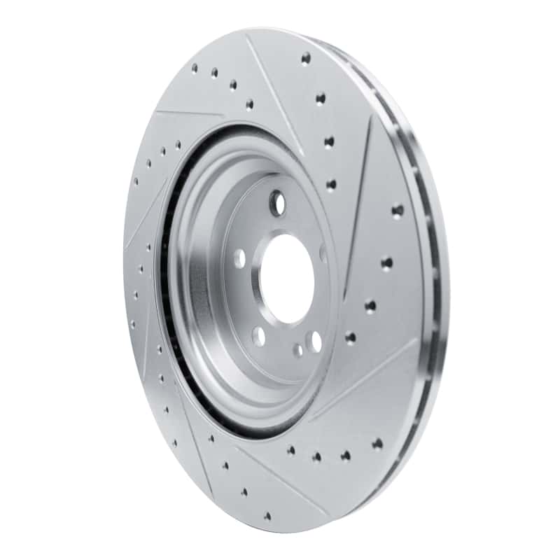 R1 Concepts — R1 20-26 Mercedes-Benz GLS450 Rear Left Drilled & Slotted Silver Brake Rotor
R1 Brake Rotor Drill - view 4