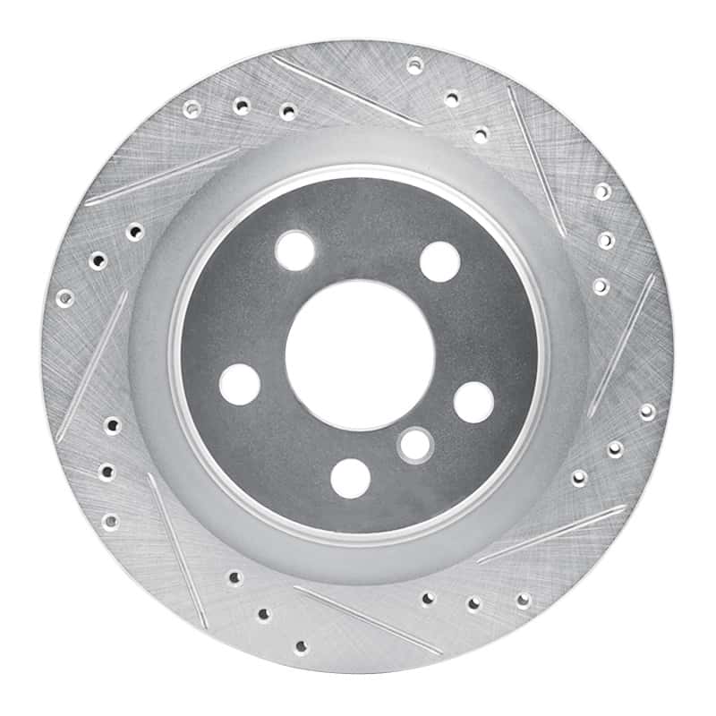 R1 Concepts — R1 16-26 BMW 228I xDrive Gran Coupe Rear Right Drilled & Slotted Silver Brake Rotor
R1 Brake Rotor Drill - view 1