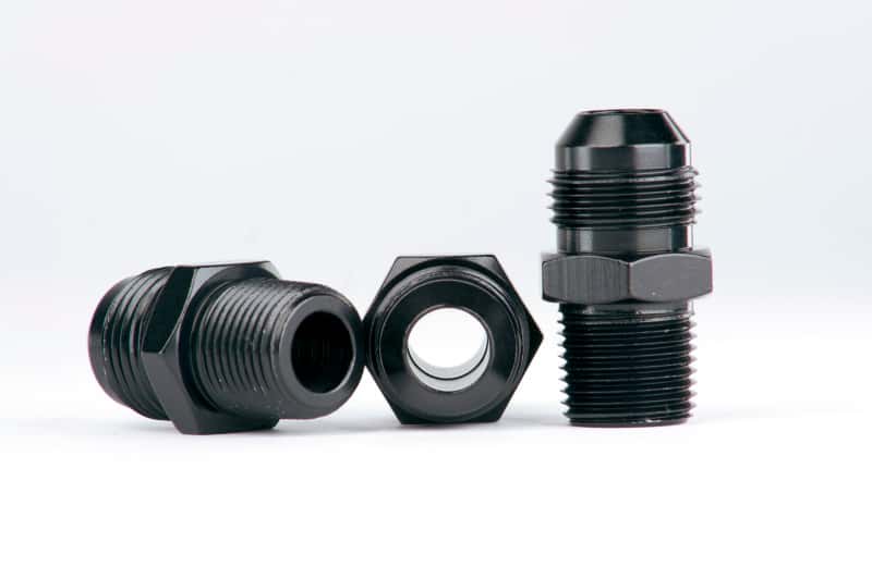 Aeromotive — Aeromotive Carb. Reg 13205 Fitting Kit (Incl. (3) 3/8in NPT to AN-08 fittings)
Fitting - view 3