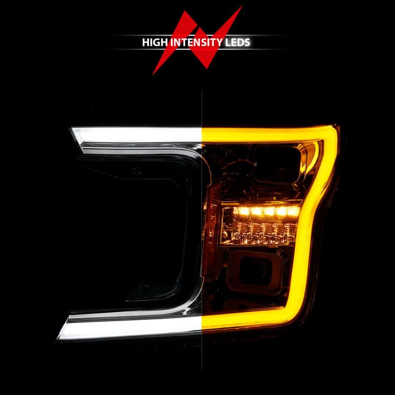 ANZO — ANZO 18-20 Ford F-150 (w/o Fctry LED) Full LED Proj Headlights w/Light Bar Swtchbk Seq. Chrome w/Int
Head Light Set
HdLtSet - view 6