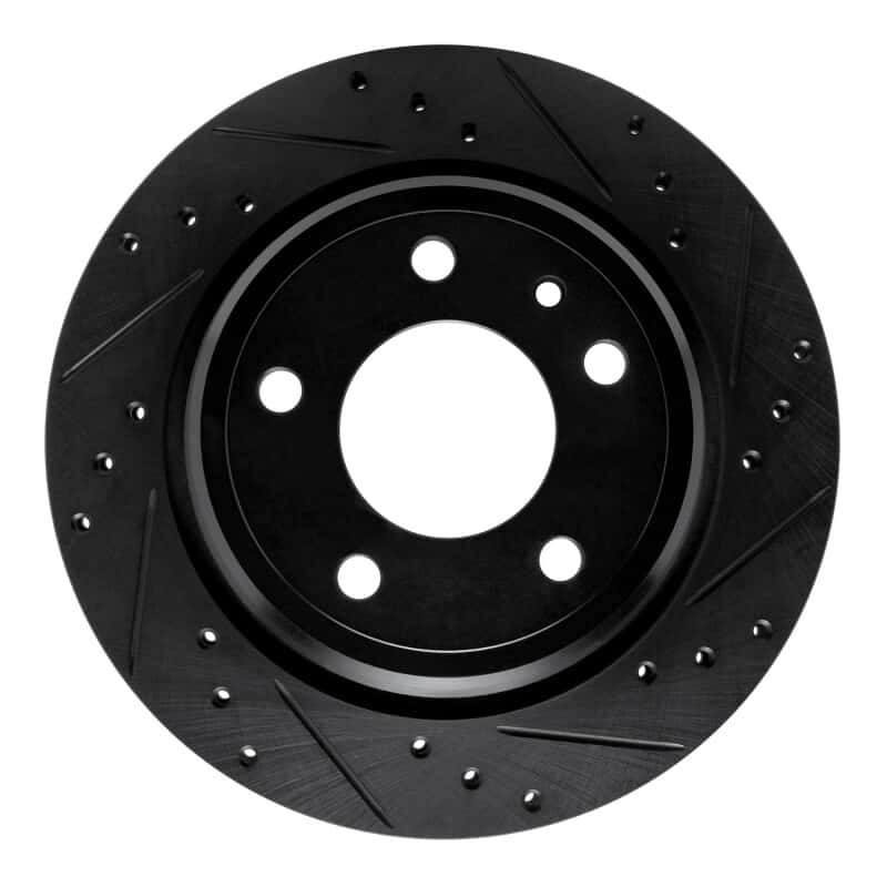 R1 Concepts — R1 88-94 BMW 750IL Rear Right Drilled & Slotted Black Brake Rotor
R1 Brake Rotor Drill - view 1
