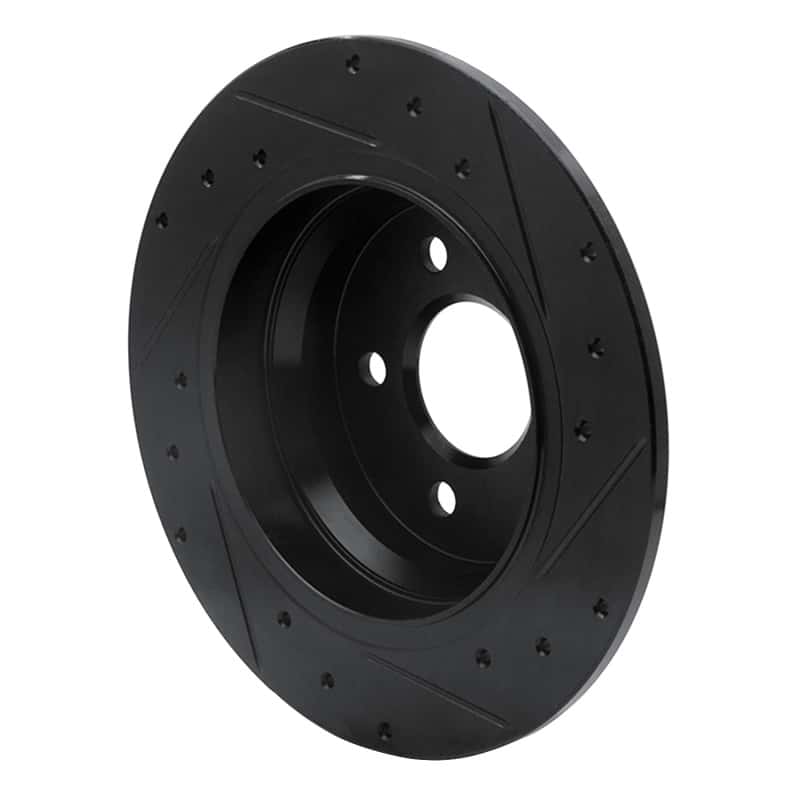 R1 Concepts — R1 03-16 Mercedes-Benz E280 (Canada) Rear Left Drilled & Slotted Black Brake Rotor
R1 Brake Rotor Drill - view 4