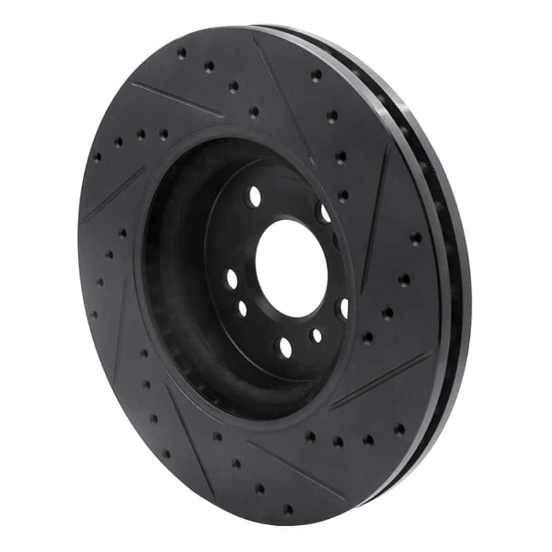 R1 Concepts — R1 06-12 Mercedes-Benz ML350 Front Left Drilled & Slotted Black Brake Rotor
R1 Brake Rotor Drill - view 4