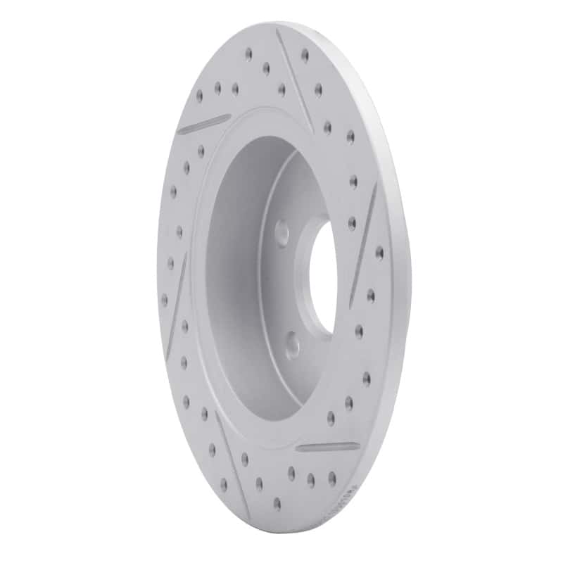 R1 Concepts — R1 16-23 Chevrolet Bolt Ev Rear Left Drilled & Slotted Geo-Carbon Rotor - view 4