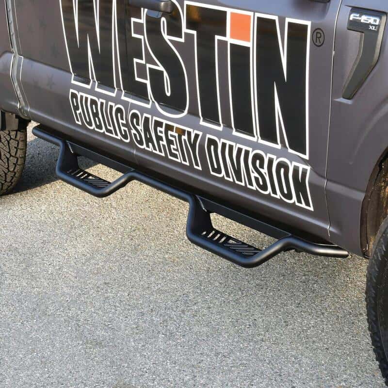 Westin — Westin 15-22 Ford F-150 SuperCrew / 17-22 F-250/350 Crew Cab Outlaw Nerf Step Bars - Textured Black
Nerf Drop Step Bars - view 8