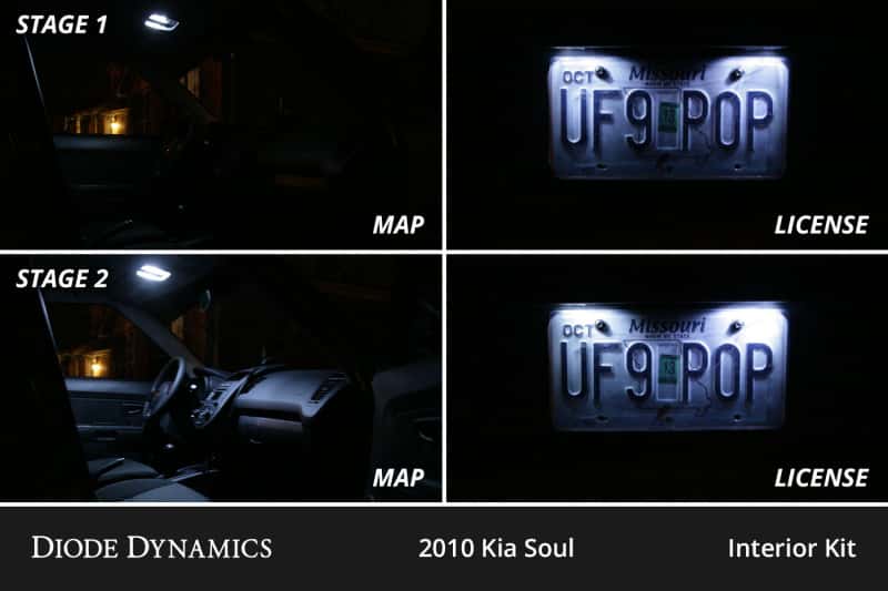 Diode Dynamics — Diode Dynamics 10-13 Kia Soul Interior LED Kit Cool White Stage 2 - view 4