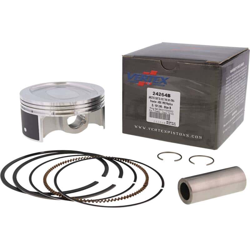 Vertex Pistons — Vertex Piston 08-11 Arctic Cat 700 H1 EFI 700cc Forged Replica Piston Kit - view 2
