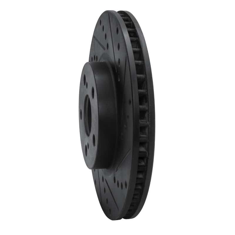 R1 Concepts — R1 00-10 Pontiac Vibe Front Right Drilled & Slotted Black Brake Rotor
R1 Brake Rotor Drill - view 2