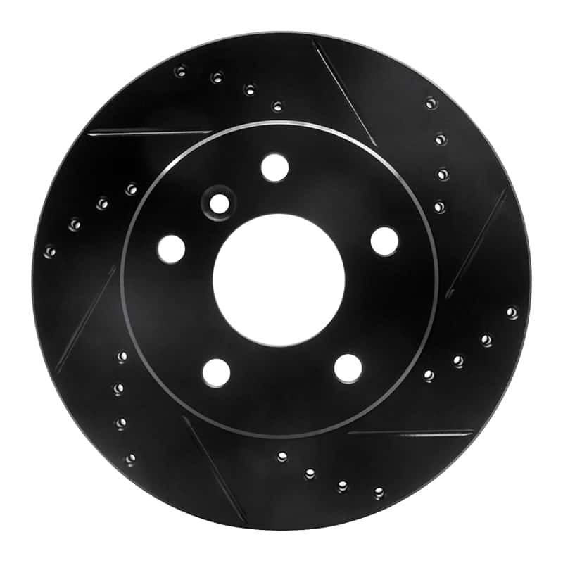 R1 Concepts — R1 99-04 Land Rover Discovery Front Right Drilled & Slotted Black Brake Rotor
R1 Brake Rotor Drill - view 1