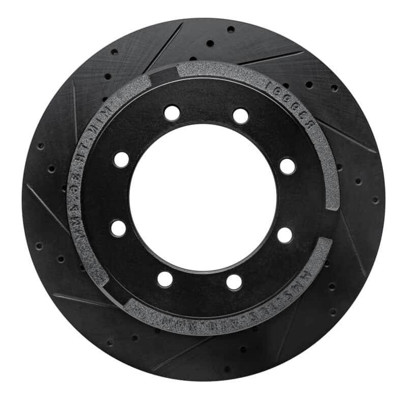 R1 Concepts — R1 11-22 Ford F-350 Super Duty 2WD Rear Left Drilled & Slotted Black Brake Rotor
R1 Brake Rotor Drill - view 1