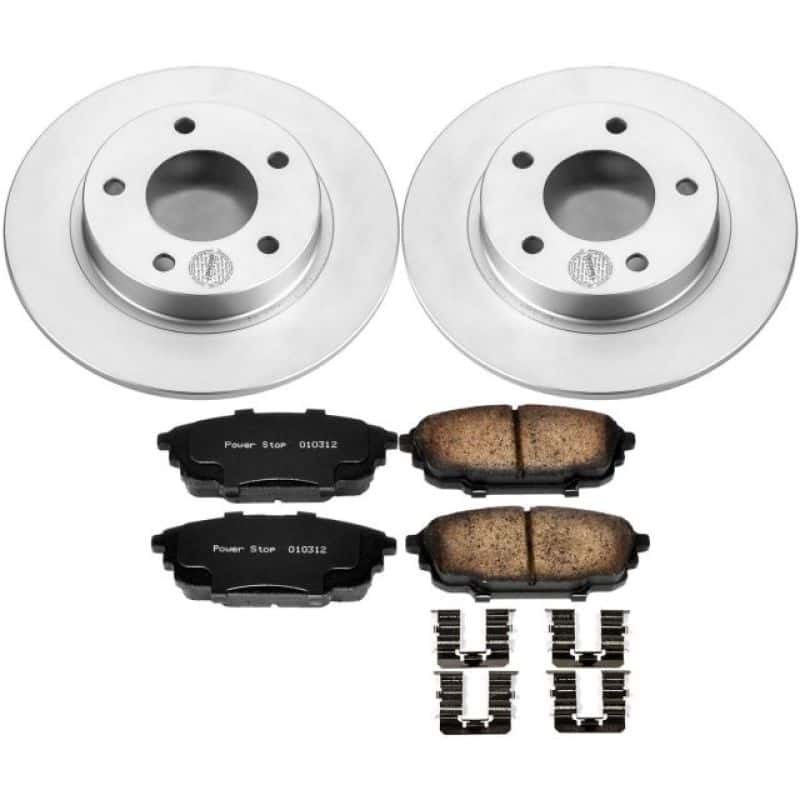 PowerStop — Power Stop 01-03 Mazda Protege Rear Z17 Evolution Geomet Coated Brake Kit - view 1