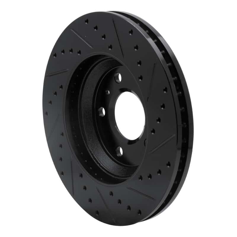 R1 Concepts — R1 06-16 Buick Lucerne Front Left Drilled & Slotted Black Brake Rotor
R1 Brake Rotor Drill - view 4