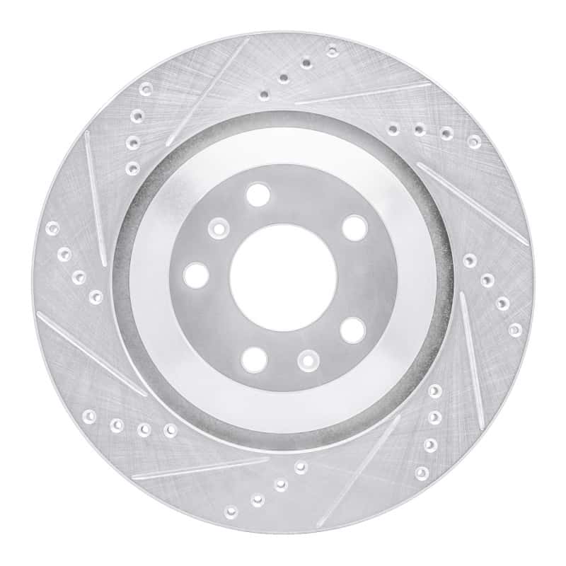 R1 Concepts — R1 04-18 Audi A8 Rear Left Drilled & Slotted Silver Brake Rotor
R1 Brake Rotor Drill - view 1