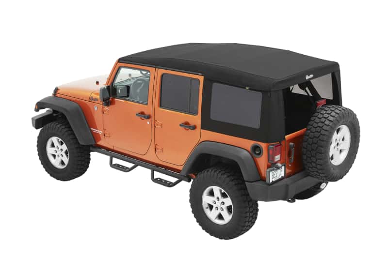 Bestop — Bestop 07-18 Jeep Wrangler JK 4-Door Supertop Ultra (Premium Black Twill)
Supertop Ultra - view 6