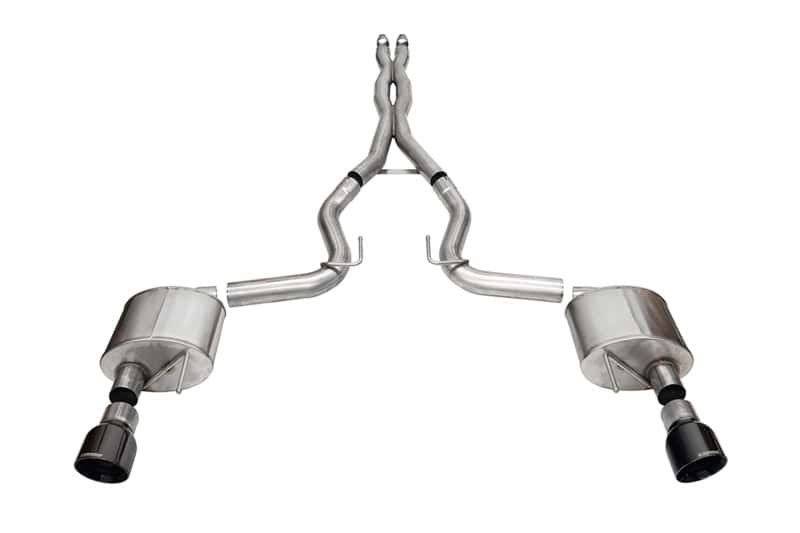 CORSA Performance — Corsa 24+ Ford Mustang GT Xtreme Cat-Back Ex. Sys. 3.0in Dual Rear Exit w/4.5in Black PVD Pro Tips
Exhaust - view 1