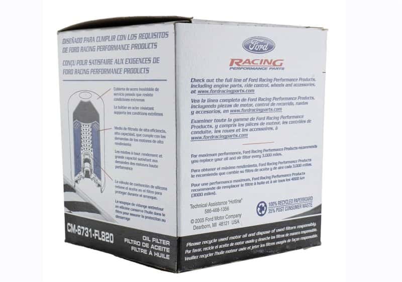Ford Racing — Ford Racing High Performance Oil Filter
Oil Filter - view 16