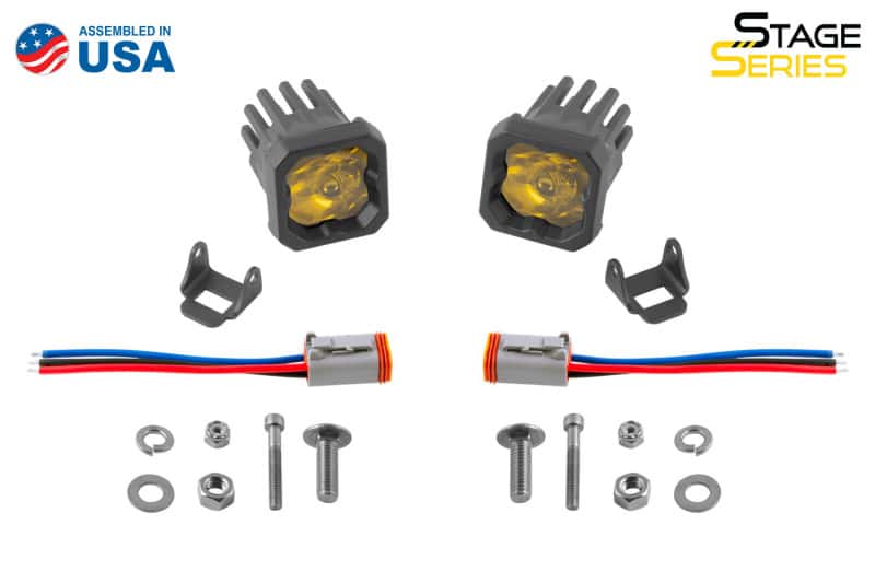 Diode Dynamics — Diode Dynamics Stage Series C1 LED Pod Sport - Yellow Wide Standard ABL (Pair) - view 7