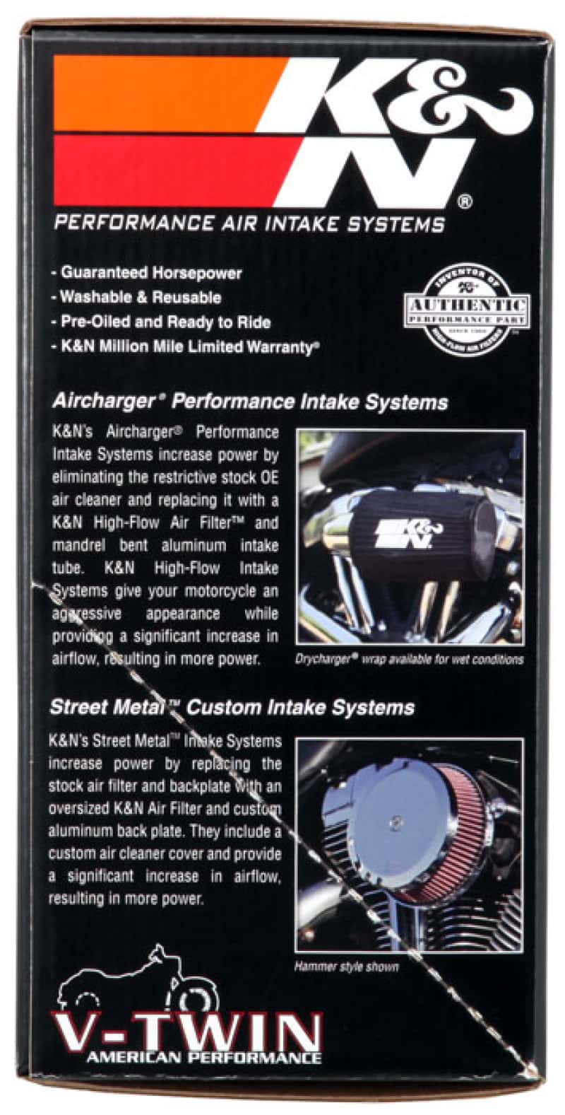 K&N Engineering — K&N FIPK H/D Touring Models 2017-2018 BLACK Performance Air Intake System
Performance Air Inta
Air Intake System - view 10