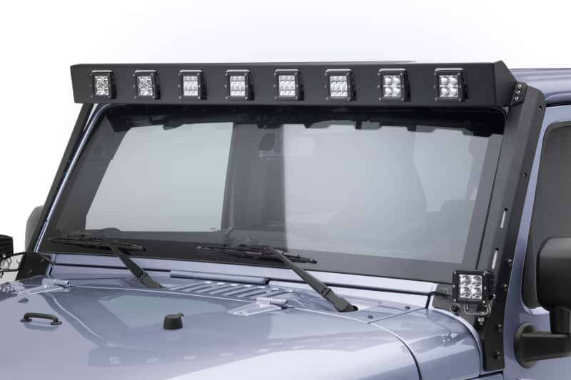 Go Rhino — Go Rhino 07-18 Jeep Wrangler JK WLF Windshield Light Mount Frame - Eight Cube Lights
WLF 8 Dually - view 6