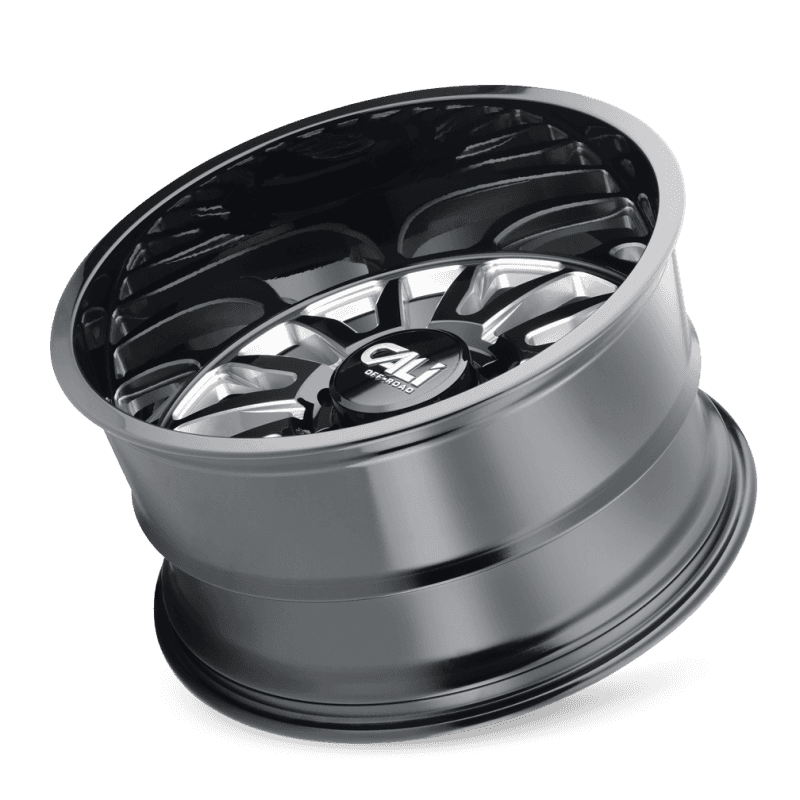 Cali Off-Road — Cali Off-Road 9110 Summit 24x14 / 8x165.1 BP / -76mm Offset / 125.2mm Hub Gloss Black Milled Wheel
9110 - view 3