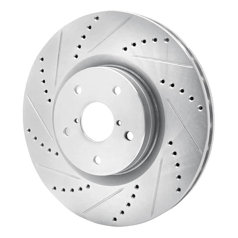 R1 Concepts — R1 05-20 Subaru Impreza Front Left Drilled & Slotted Silver Brake Rotor
R1 Brake Rotor Drill - view 2