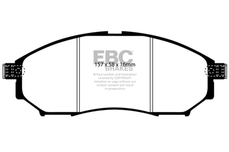 EBC — EBC 05-08 Infiniti G35 3.5 2WD Bluestuff Front Brake Pads
Disc Brake Pad - view 3