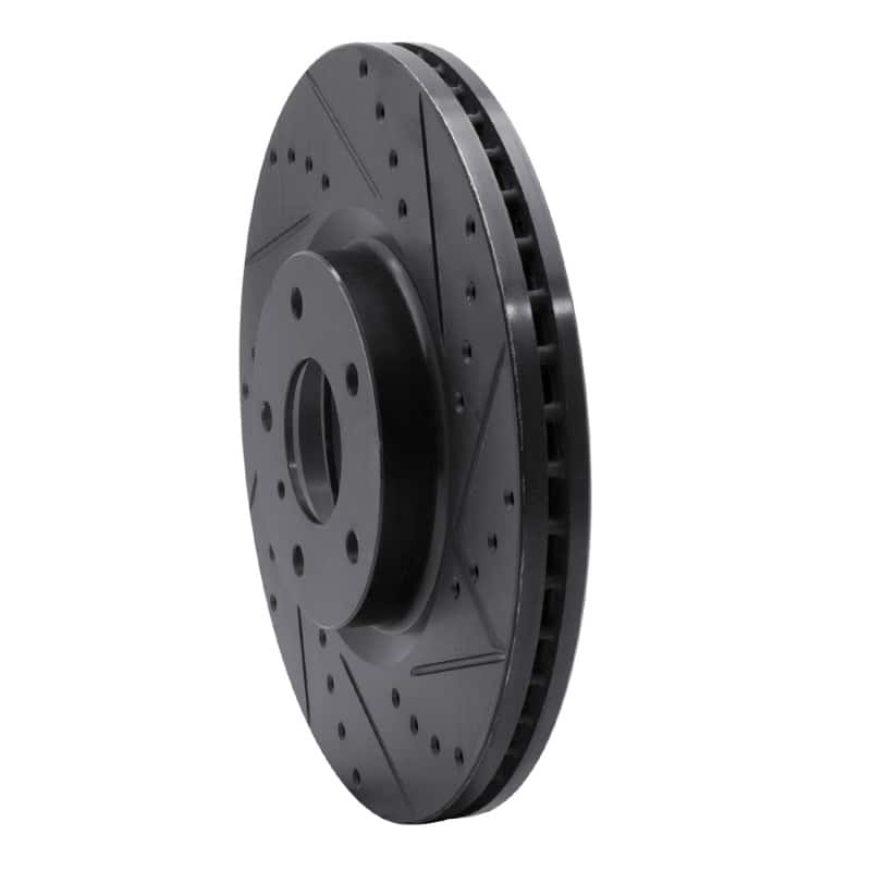 R1 Concepts — R1 03-23 Infiniti FX35 Front Right Drilled & Slotted Black Brake Rotor
R1 Brake Rotor Drill - view 2