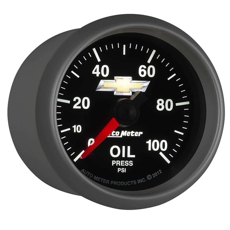 AutoMeter — AutoMeter Gauge Oil Press 2-1/16in. 100PSI Digital Stepper Motor Chevy Gold Bowtie
GA 2" OP 100PSI COPO - view 7