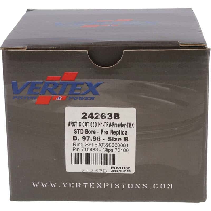 Vertex Pistons — Vertex Piston 05-11 Arctic Cat 650 H1 4x4 650cc Forged Replica Piston Kit - view 4