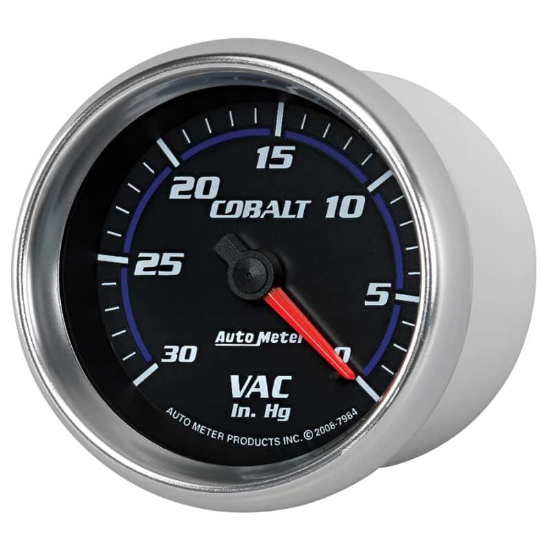 AutoMeter — Autometer Cobalt 2-5/8in. / 0-30 IN HG / Mechanical Vacuum Gauge
GA 2.6" VAC MECH CB - view 8