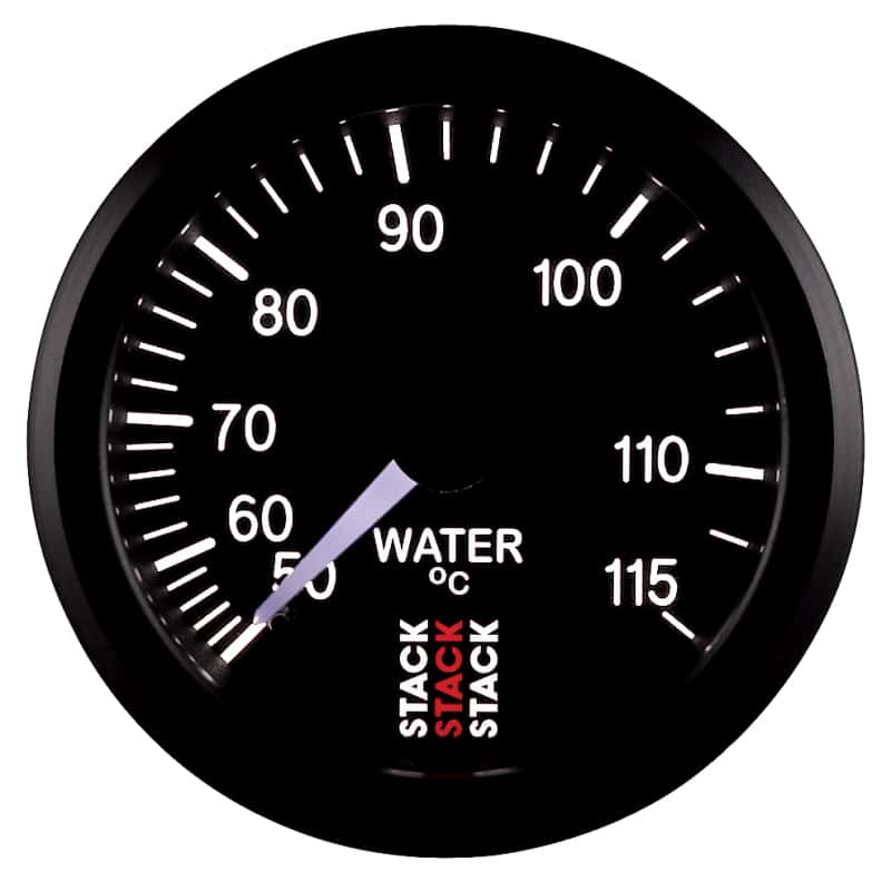 AutoMeter — Autometer Stack Instruments 52mm 50-115 Celsius 3/8 BSPT (M) Mechanical Water Temp Gauge - Black
Ga WTmp Mech Bk 115C - view 3