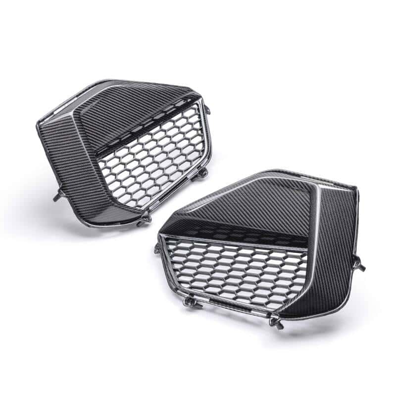 Anderson Composites — Anderson Composites 2024 Ford Mustang GT Carbon Fiber Front Bumper Inserts - view 1