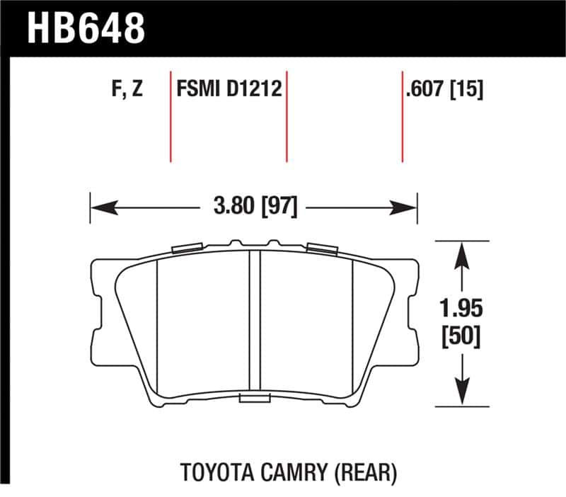 Hawk Performance — Hawk Performance Ceramic Street Brake Pads
Disc Brake Pad - view 1