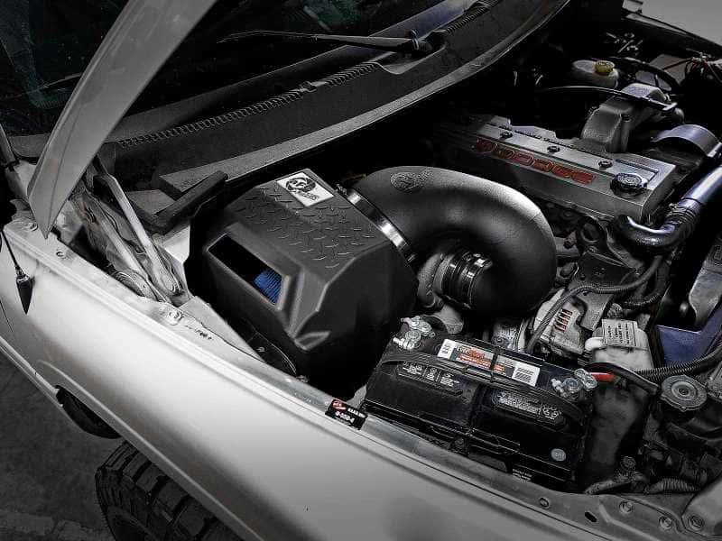 aFe — aFe 94-02 Dodge Ram 2500 L6 5.9L (td) Magnum FORCE Stage-2 Si Cold Air Intake System w/Pro 5R Filter
Magnum FORCE Intake - view 8