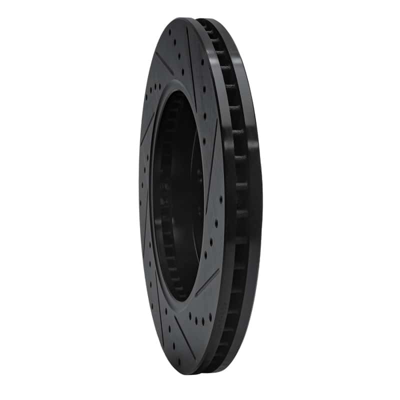 R1 Concepts — R1 09-09 Ford F-150 4WD Front Left Drilled & Slotted Black Brake Rotor
R1 Brake Rotor Drill - view 4