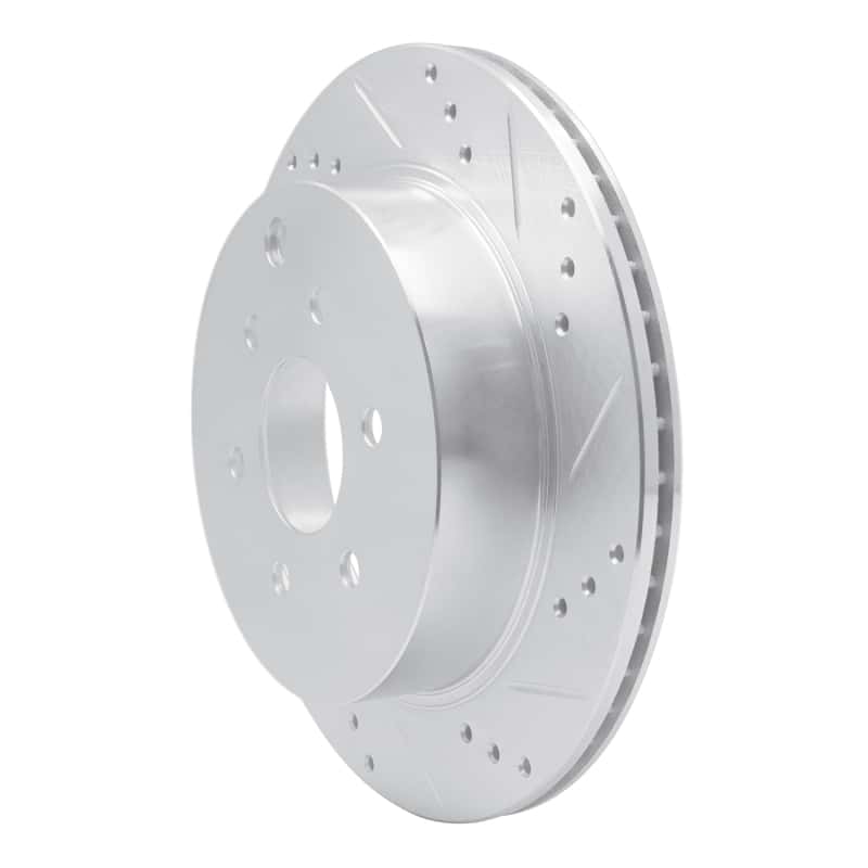 R1 Concepts — R1 05-12 Nissan Pathfinder Rear Right Drilled & Slotted Silver Brake Rotor
R1 Brake Rotor Drill - view 2
