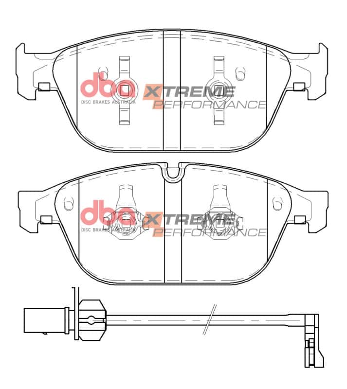 DBA — DBA 16-18 Audi A8 (w/380mm Front Rotor) 4.0L Front XP Performance Brake Pads
Brake Pad - view 1