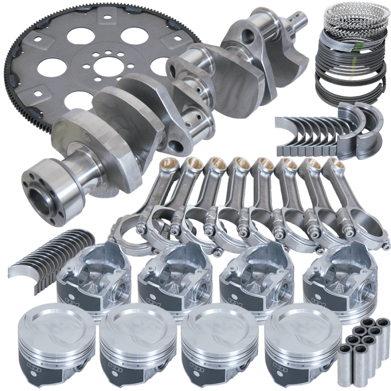 Eagle — Eagle Chevy 350 1Pc 3.750in Crank 5.700in I-Beam Rod 4.030in Pistons 168 Tooth FP Balanced Assembly
Bal Str & Strip Assy - view 1