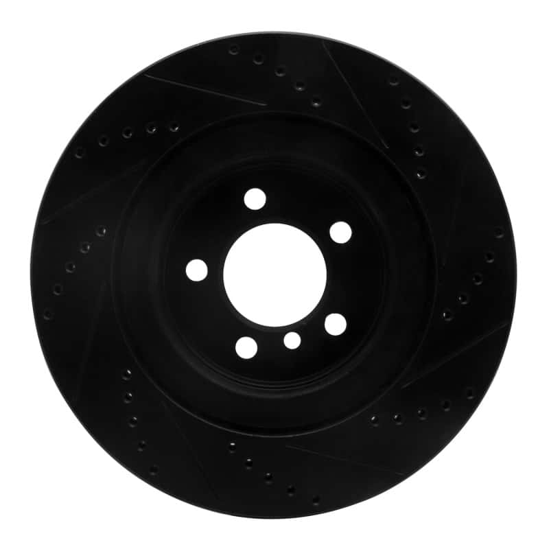 R1 Concepts — R1 06-09 Land Rover Range Rover Front Left Drilled & Slotted Black Brake Rotor
R1 Brake Rotor Drill - view 5